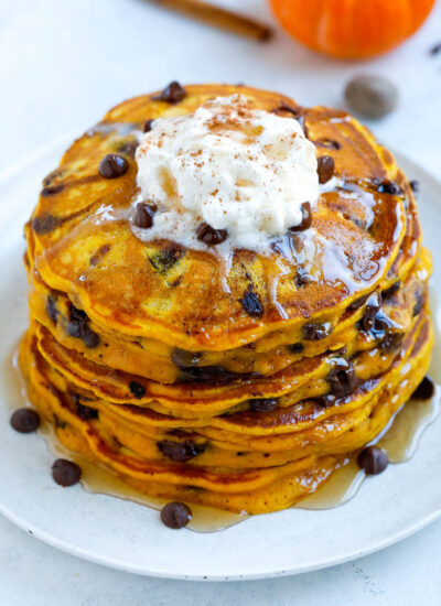 Pumpkin Chocolate Chip Pancakes Recipe