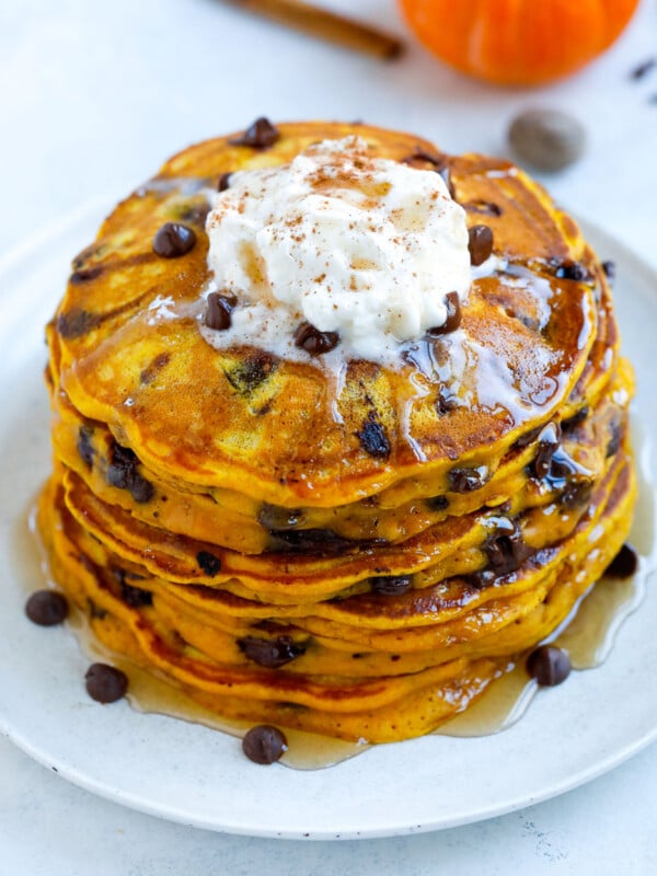 Pumpkin Chocolate Chip Pancakes Recipe