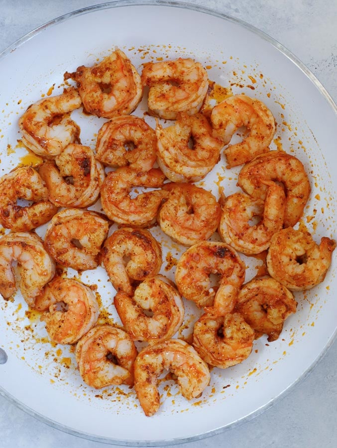 pan seared shrimp