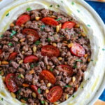 Lebanese Hummus with Spiced Meat Recipe
