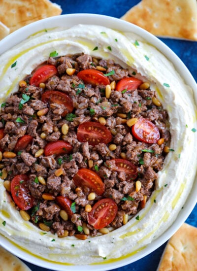 Lebanese Hummus with Spiced Meat Recipe
