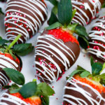 rows of Easy Chocolate Covered Strawberries.