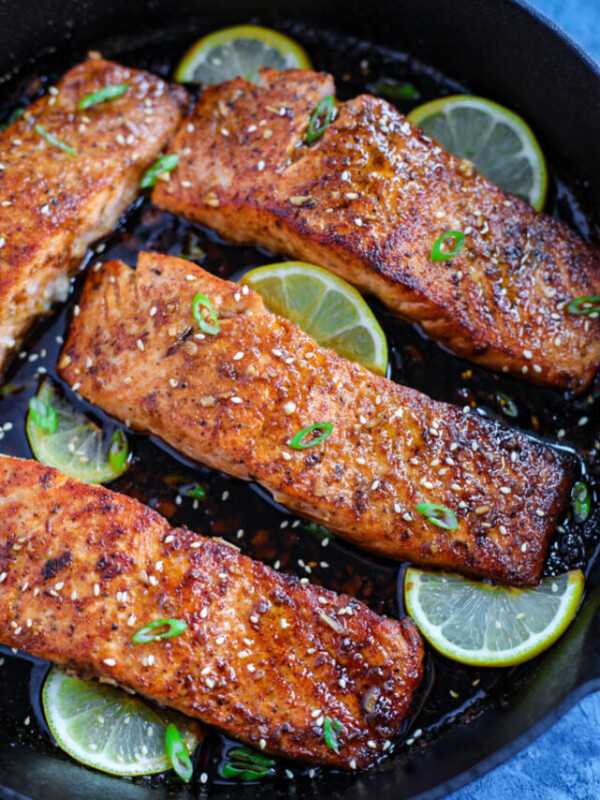 Spicy Honey Garlic Salmon fillets