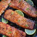 Spicy Honey Garlic Salmon fillets