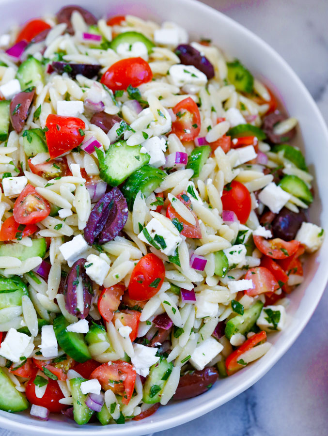 greek orzo salad