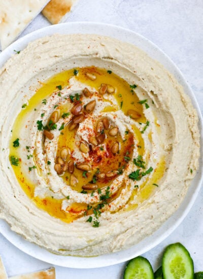 traditional homemade Lebanese Hummus recipe