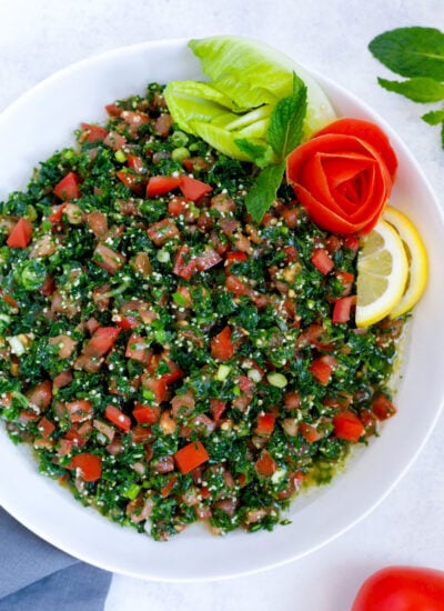 Lebanese Tabbouleh Middle Eastern Salad Recipe