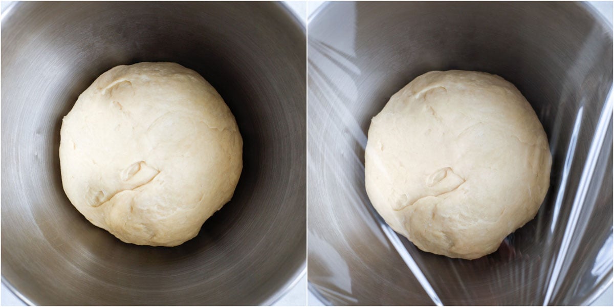 showing the dough mixed and ready to rest