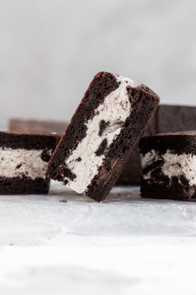  Oreo Ice Cream Sandwich on a table