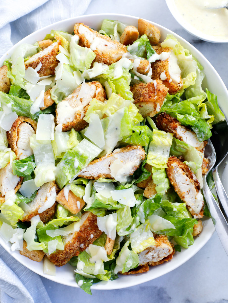 Chicken Caesar Salad Images At Pearl Murray Blog