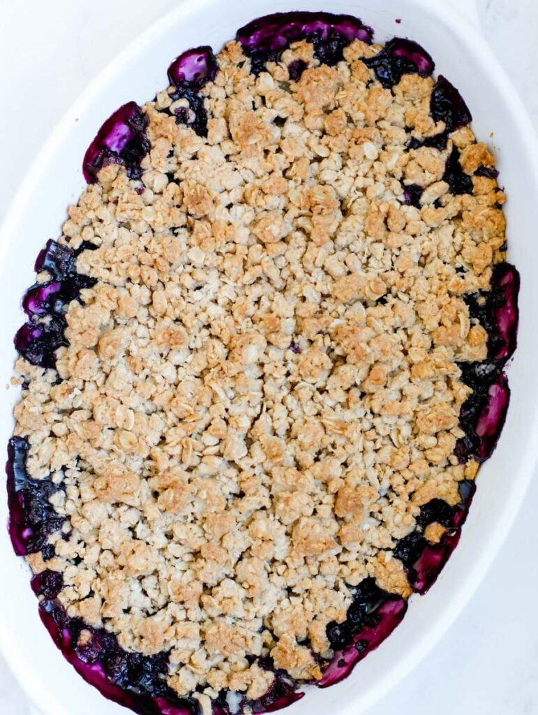 cooked Blueberry Crisp Recipe