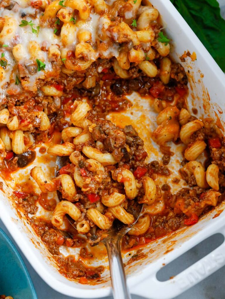 Cheesy Ground Beef Pasta - Cookin' with Mima