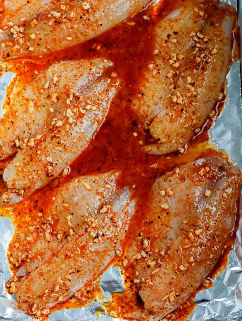 tilapia with marinade