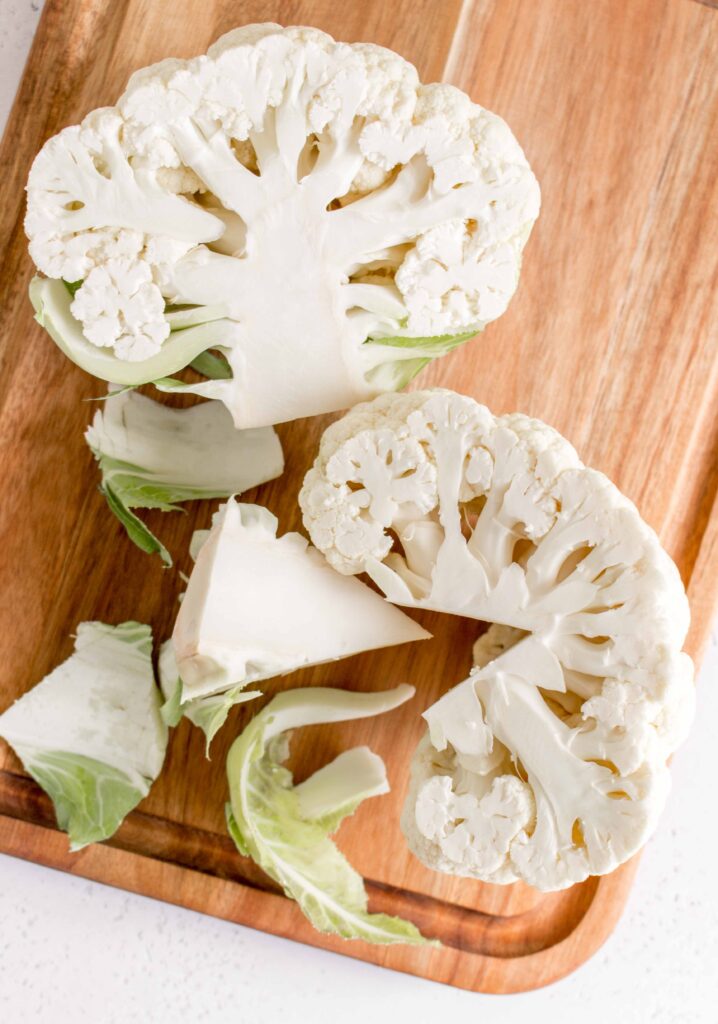 cauliflower core cut