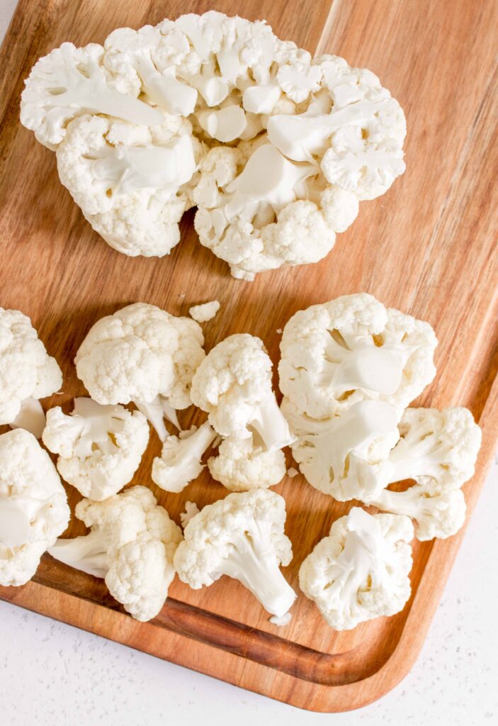 cauliflower cut into florets