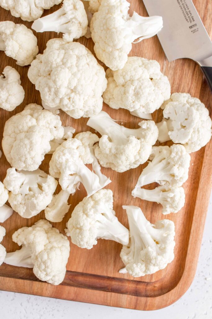 cauliflower cut into florets