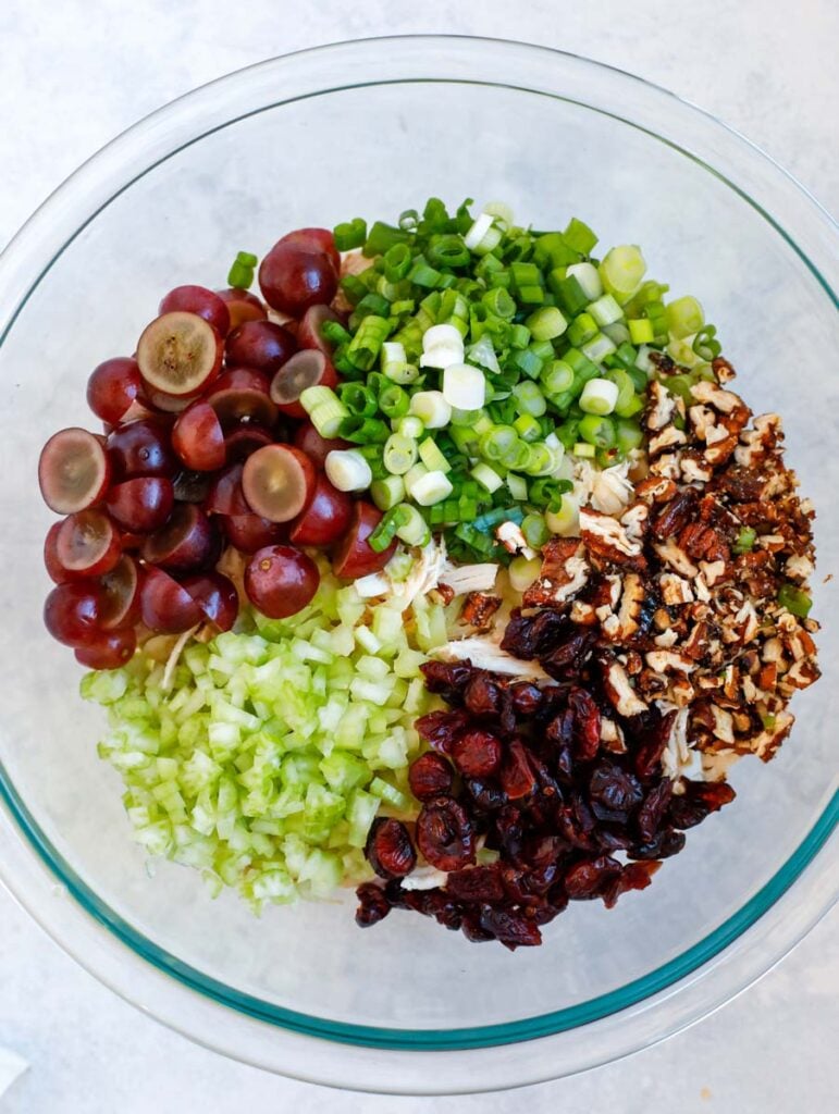 ingredients in a glass bowl.