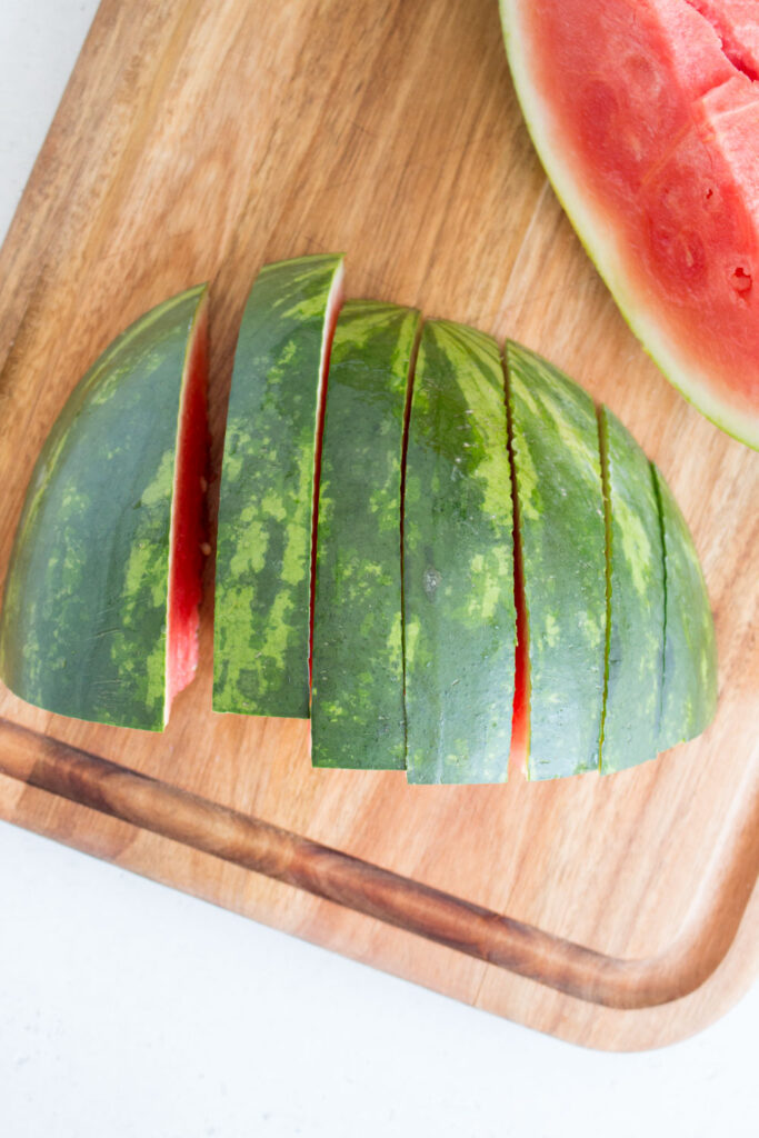 watermelon cut into triangles