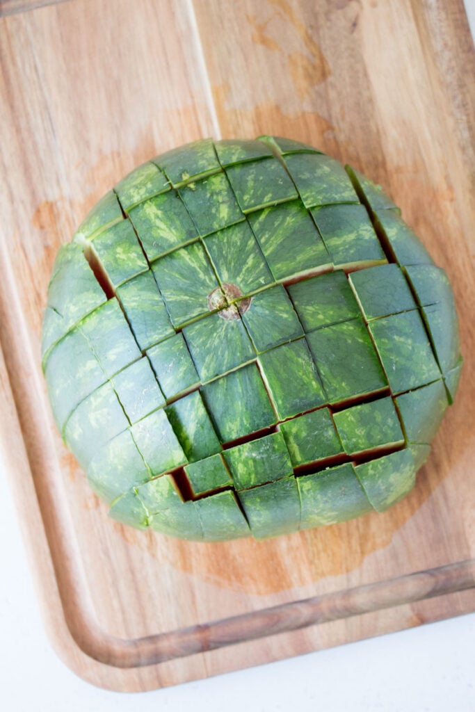 watermelon cut into sticks