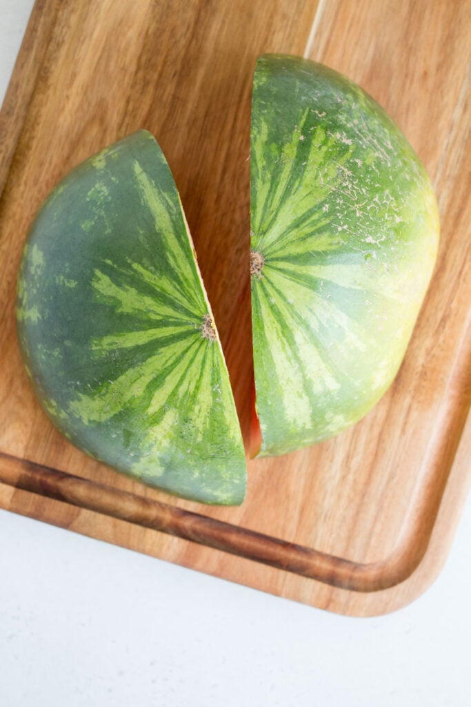 watermelon cut in quarters 