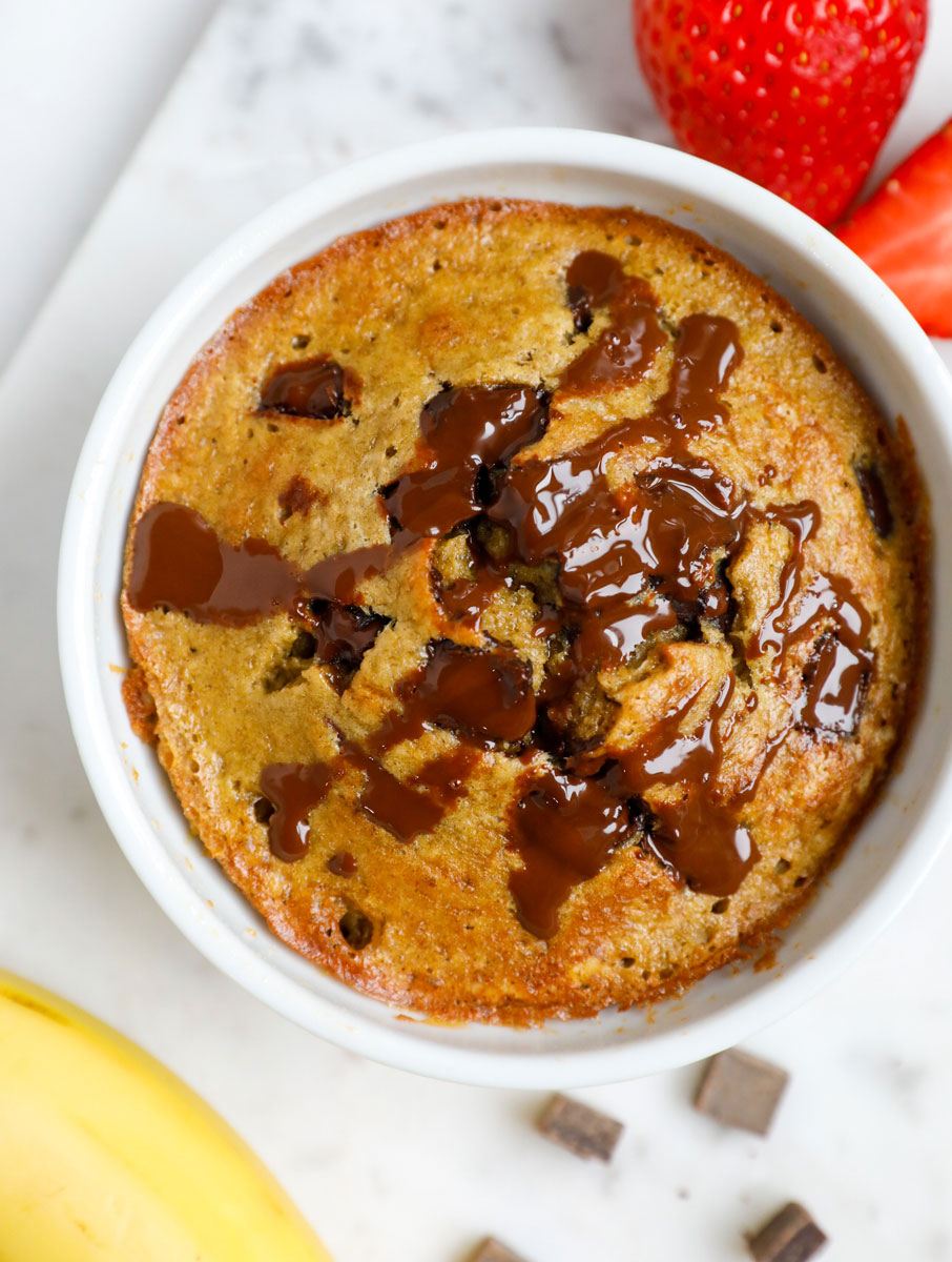 Baked oatmeal with banana chocolate chips.