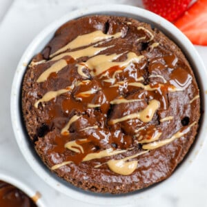Chocolate peanut butter baked oats.