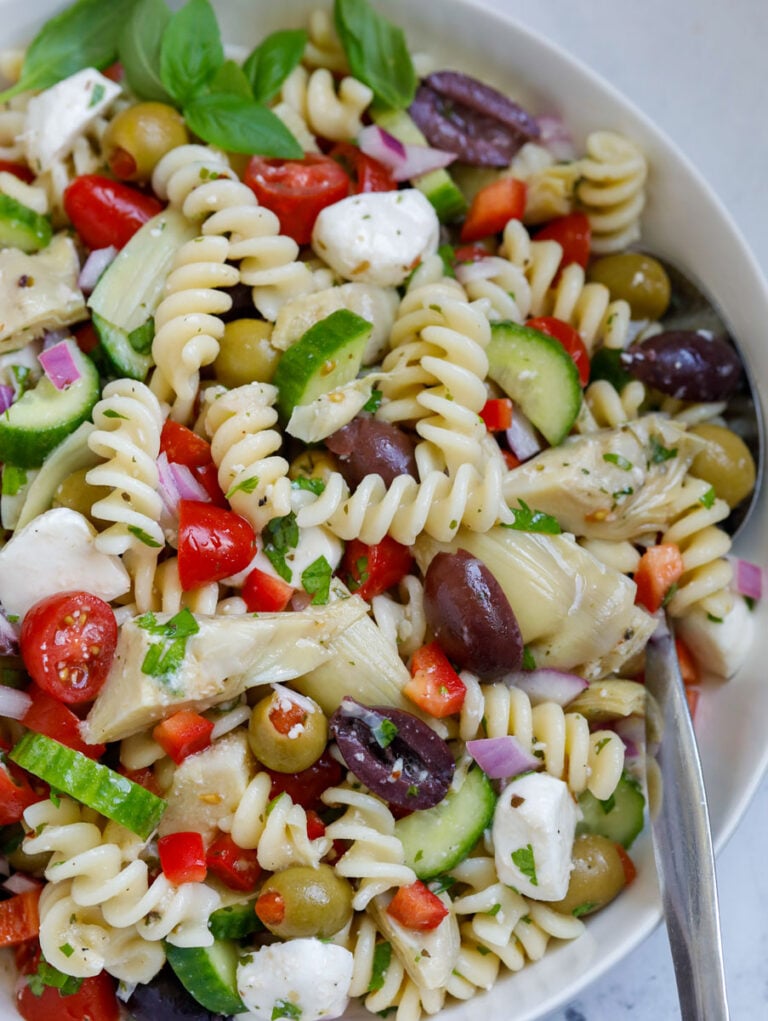 Easy Mediterranean Pasta Salad – Cookin' with Mima