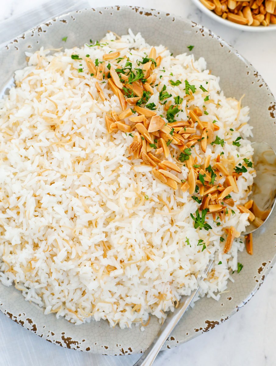 Lebanese Vermicelli Rice Middle Eastern Rice Cookin With Mima