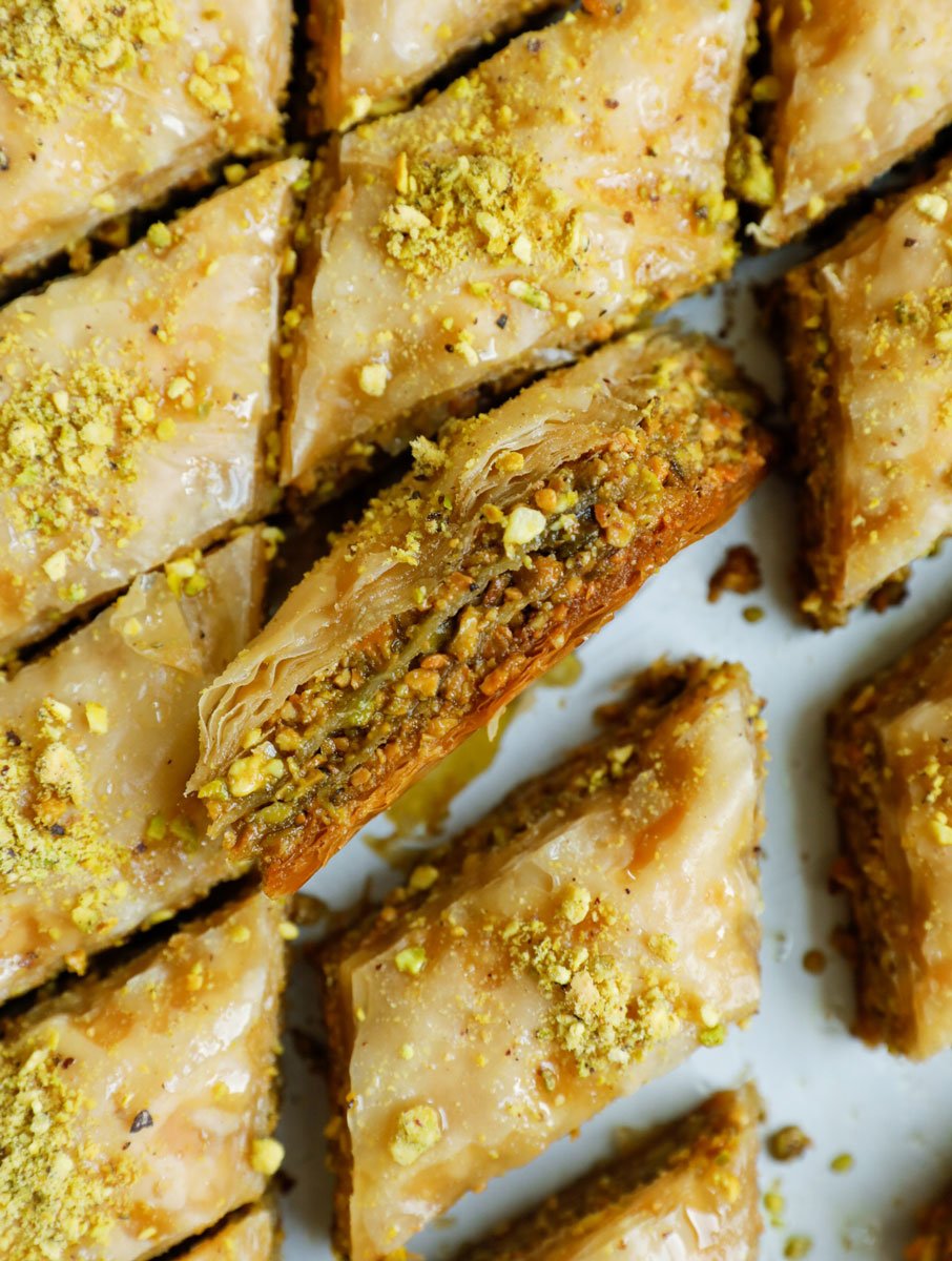 Authentic Pistachio Baklava Recipe Cookin With Mima