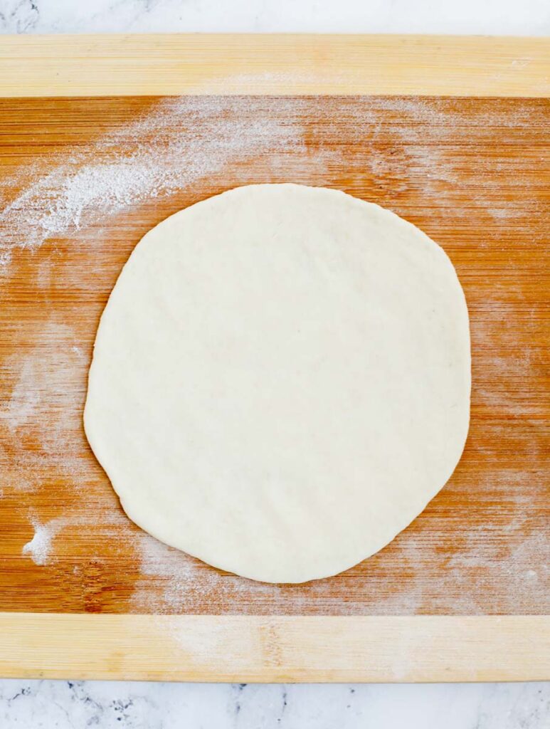 a rolled out dough