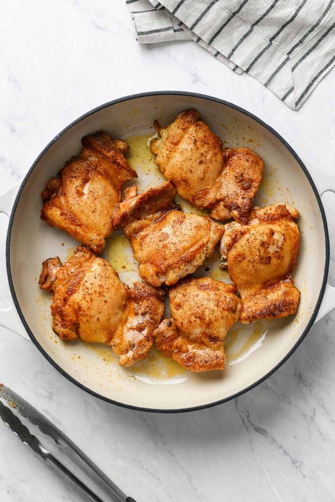 pan seared chicken thighs