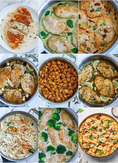 collage post showing 9 Easy Chicken Recipes