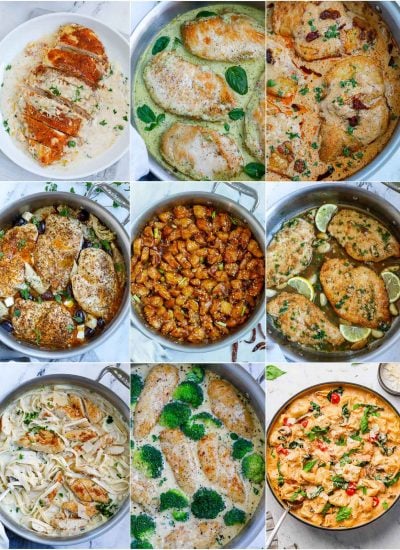collage post showing 9 Easy Chicken Recipes