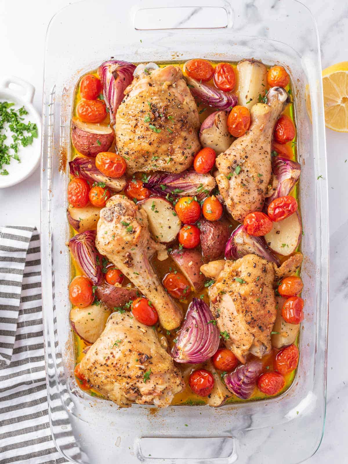 Mediterranean Chicken recipe after baking