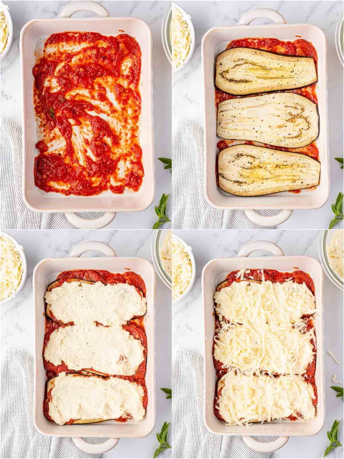 Baked Eggplant Parmesan Lasagna Recipe (Vegetarian) Cookin' with Mima