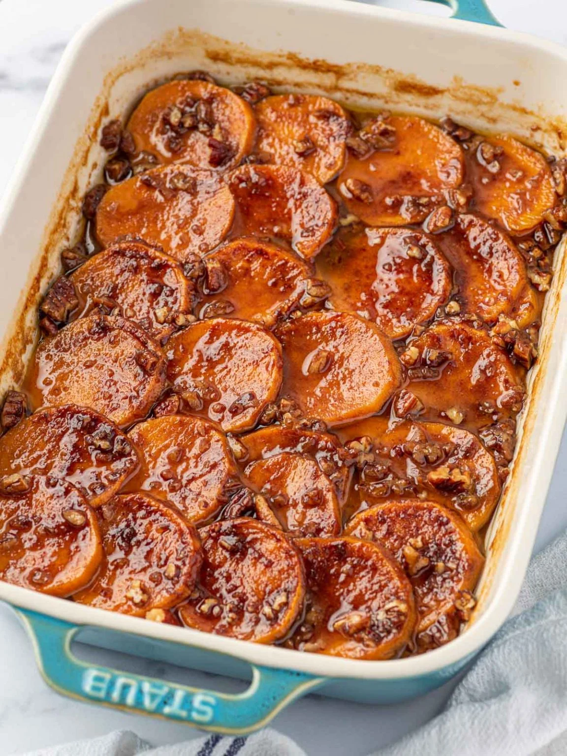 Candied Sweet Potato Casserole (with Pecans) Cookin' with Mima