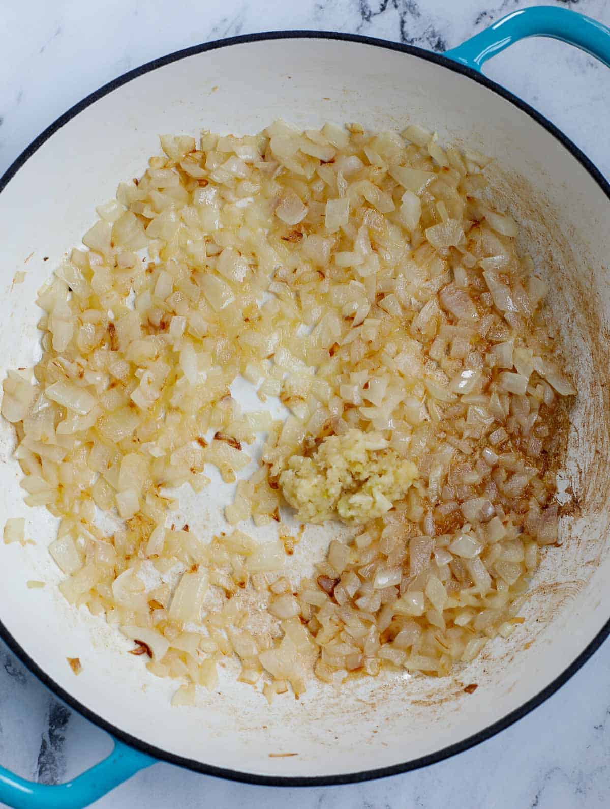 sauteed onion and garlic