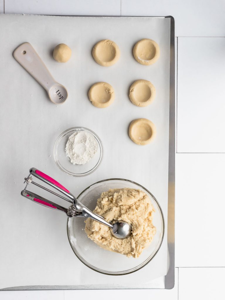 thumbprint cookies dough