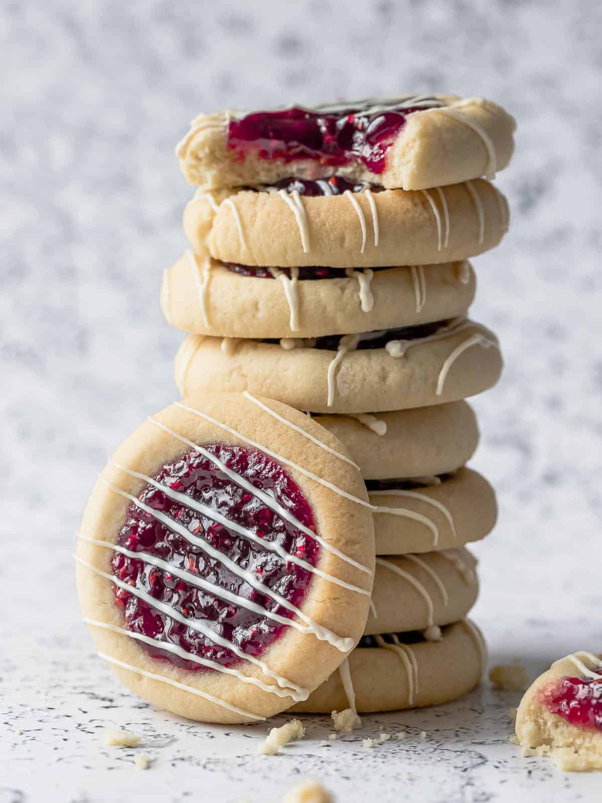 raspberry thumbprint cookies