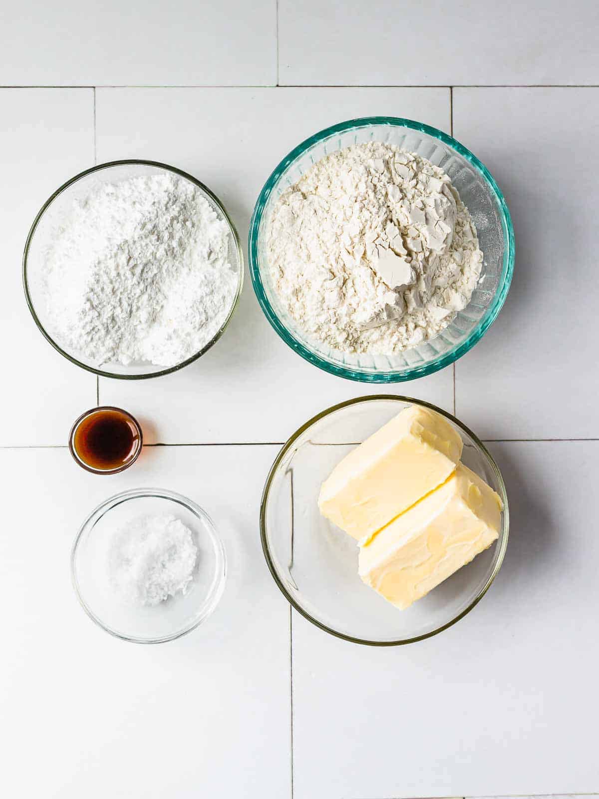 ingredients of danish butter cookies