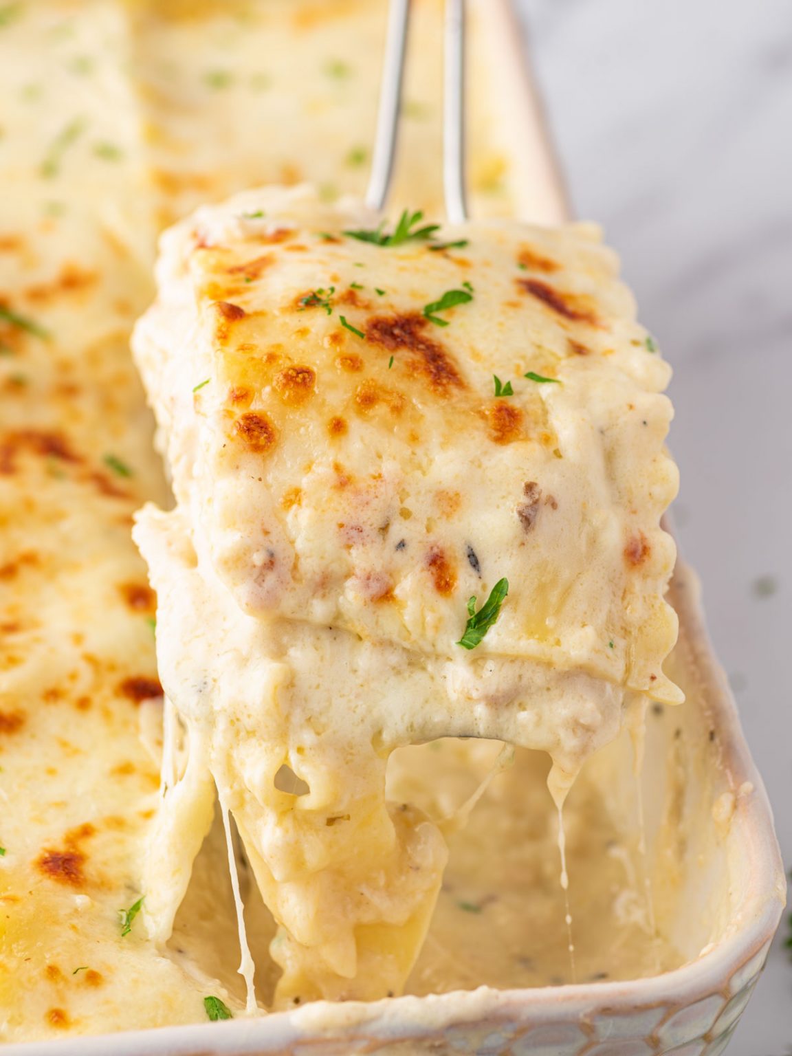 Creamy White Chicken Lasagna Recipe Cookin' with Mima