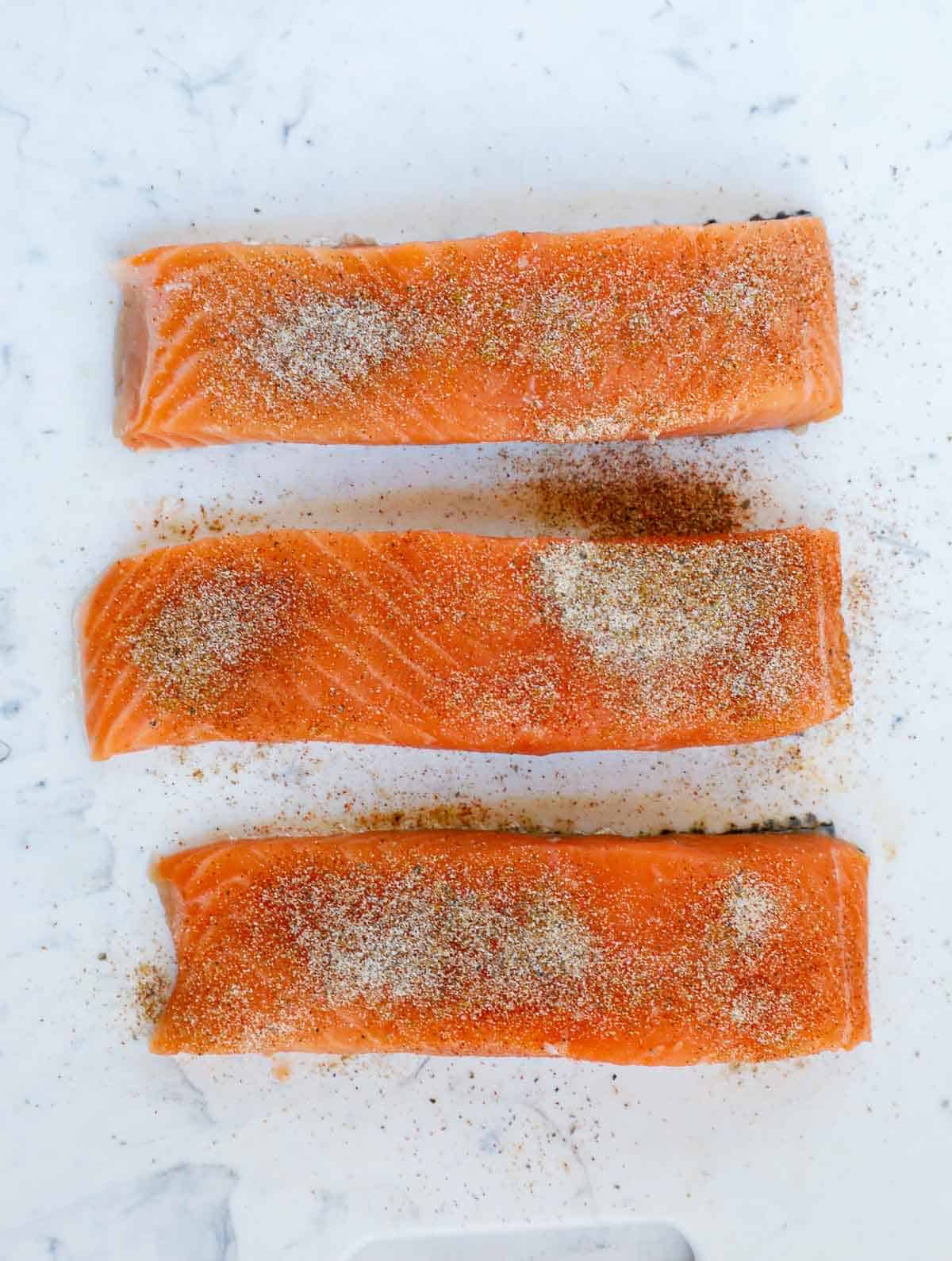 seasoning salmon before cooking