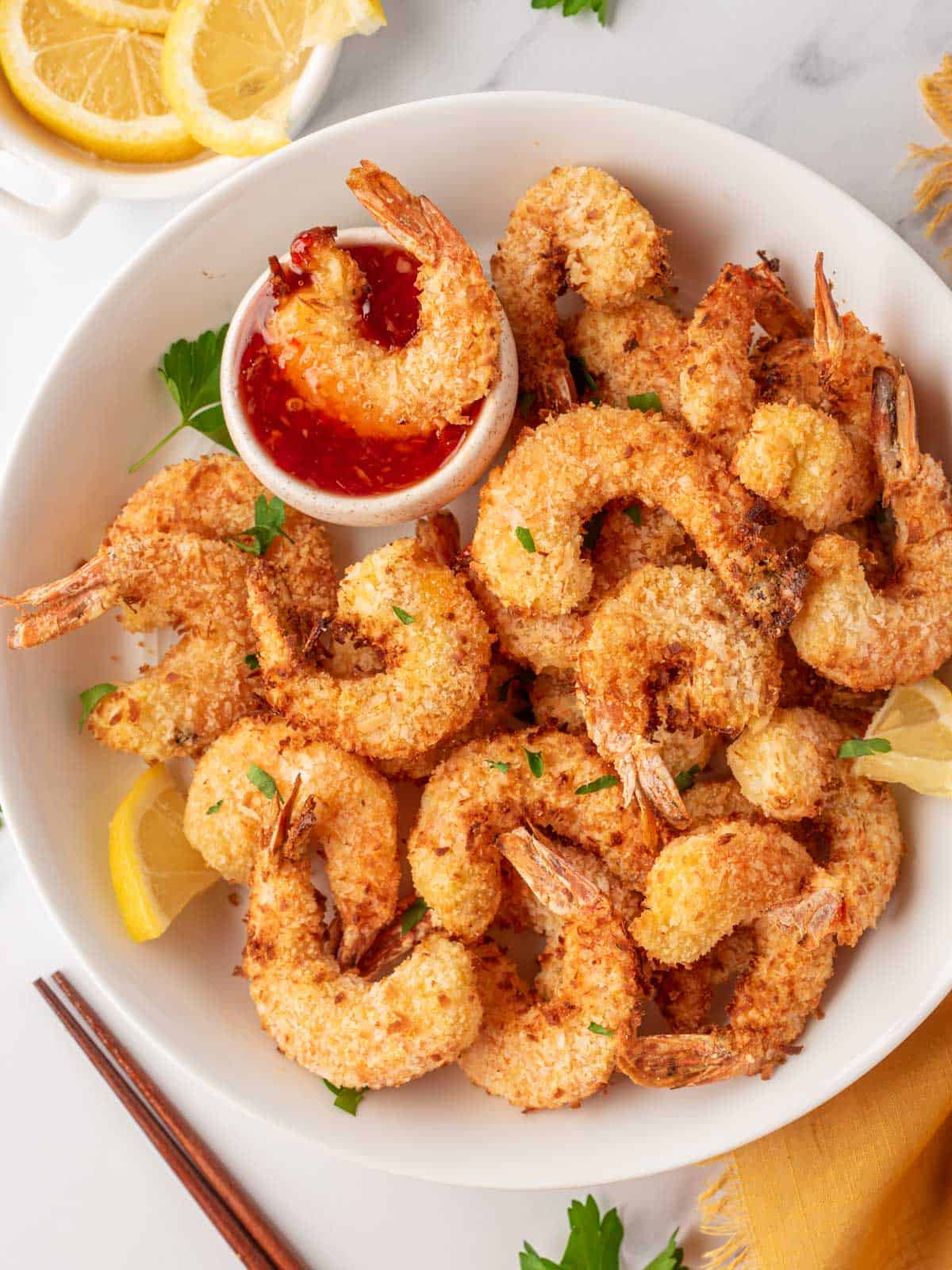 Crispy air fryer shrimp