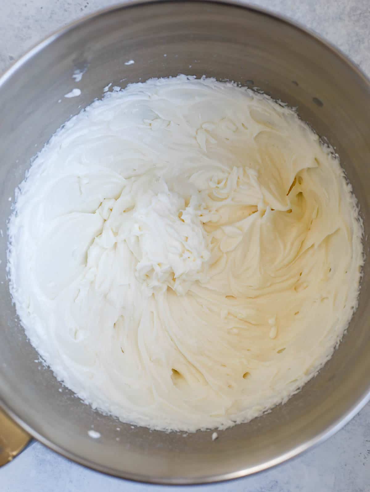 mixture of the sugar and ghee creamed up in a mixing bowl