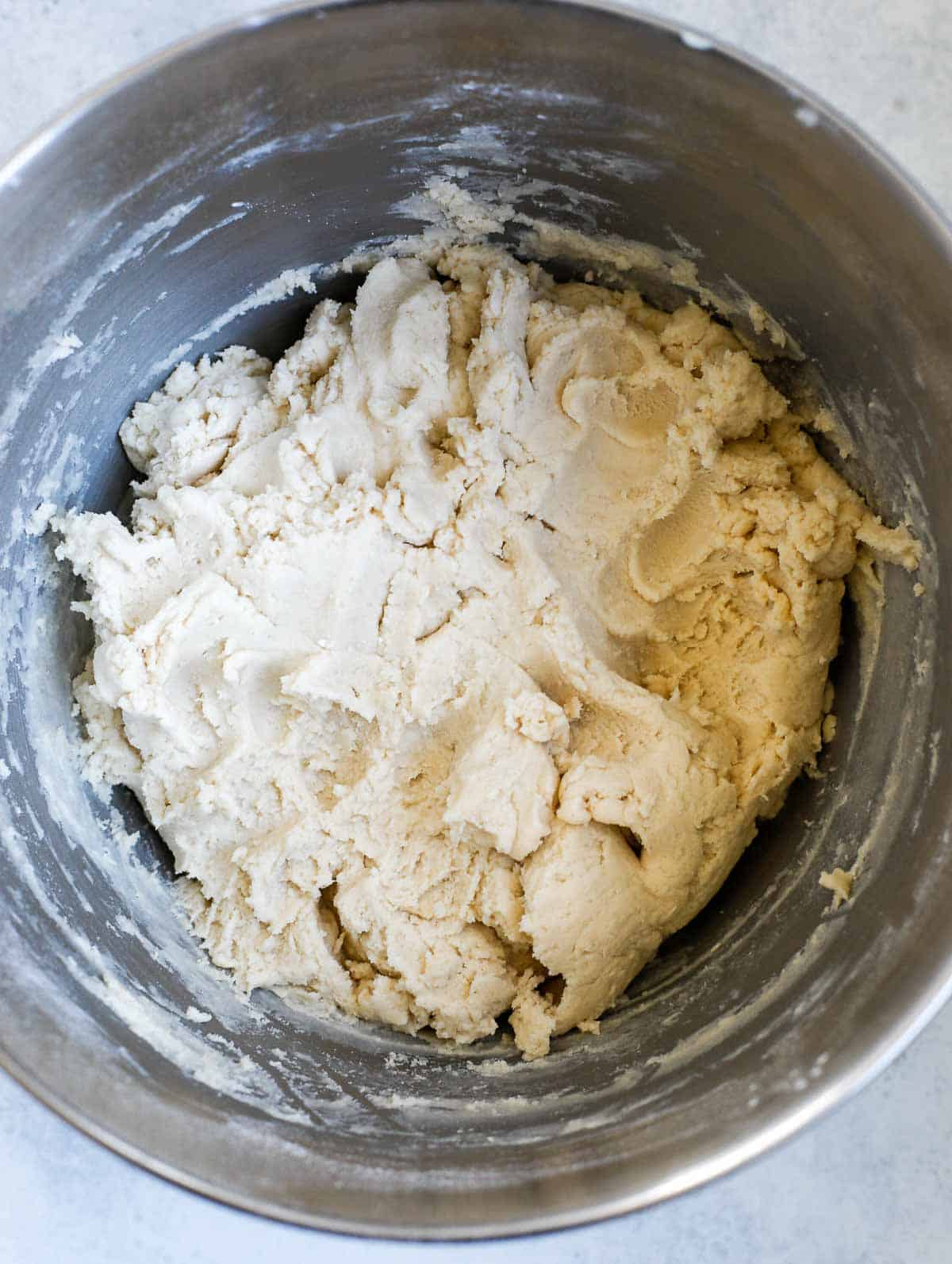 dough of the ghraybeh after completely mixed