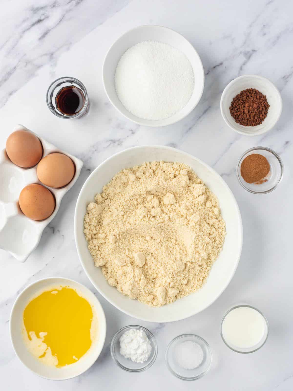 ingredients of low carb coffee cake