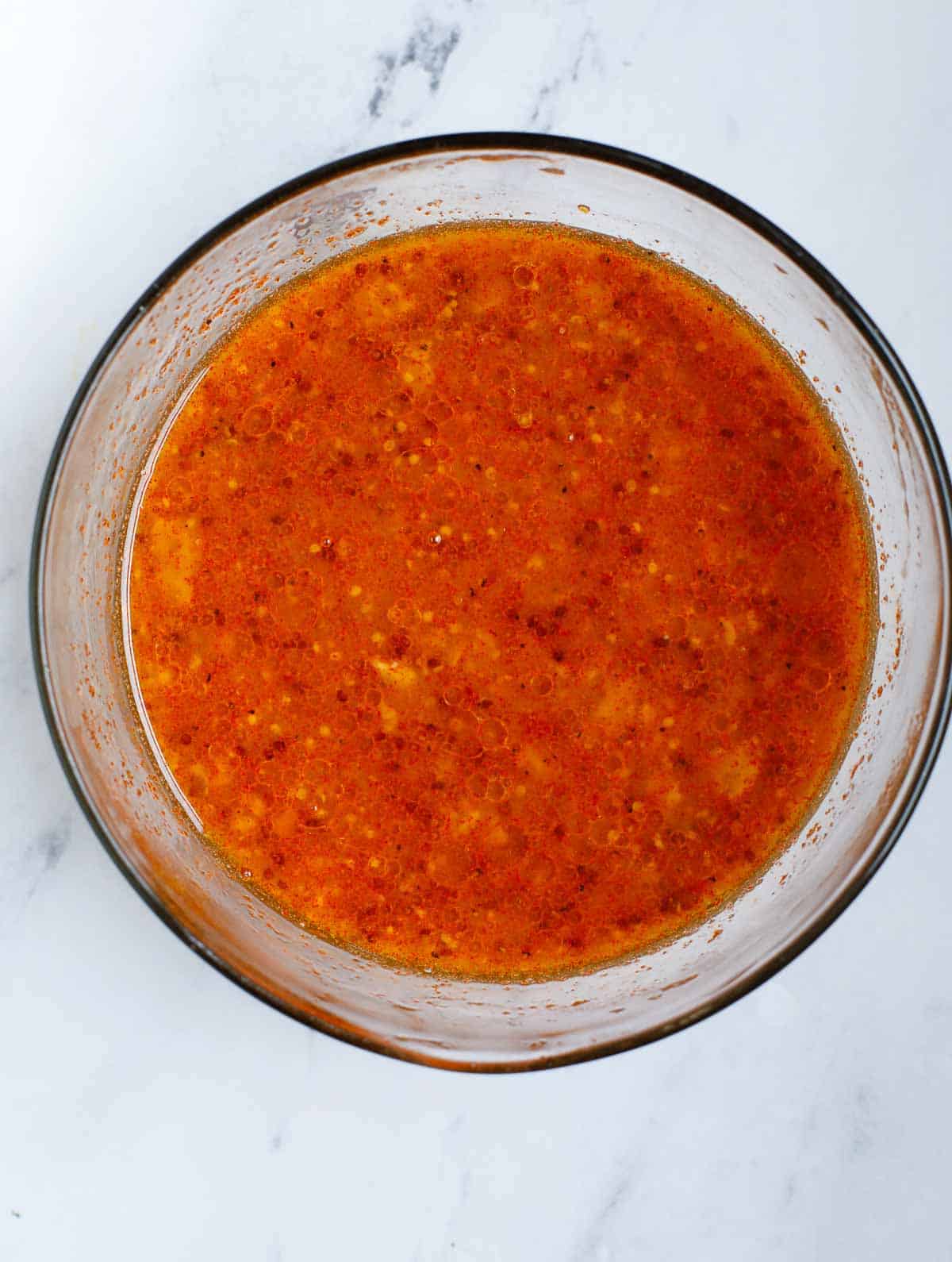 Dijon mustard marinade and sauce for salmon filets.