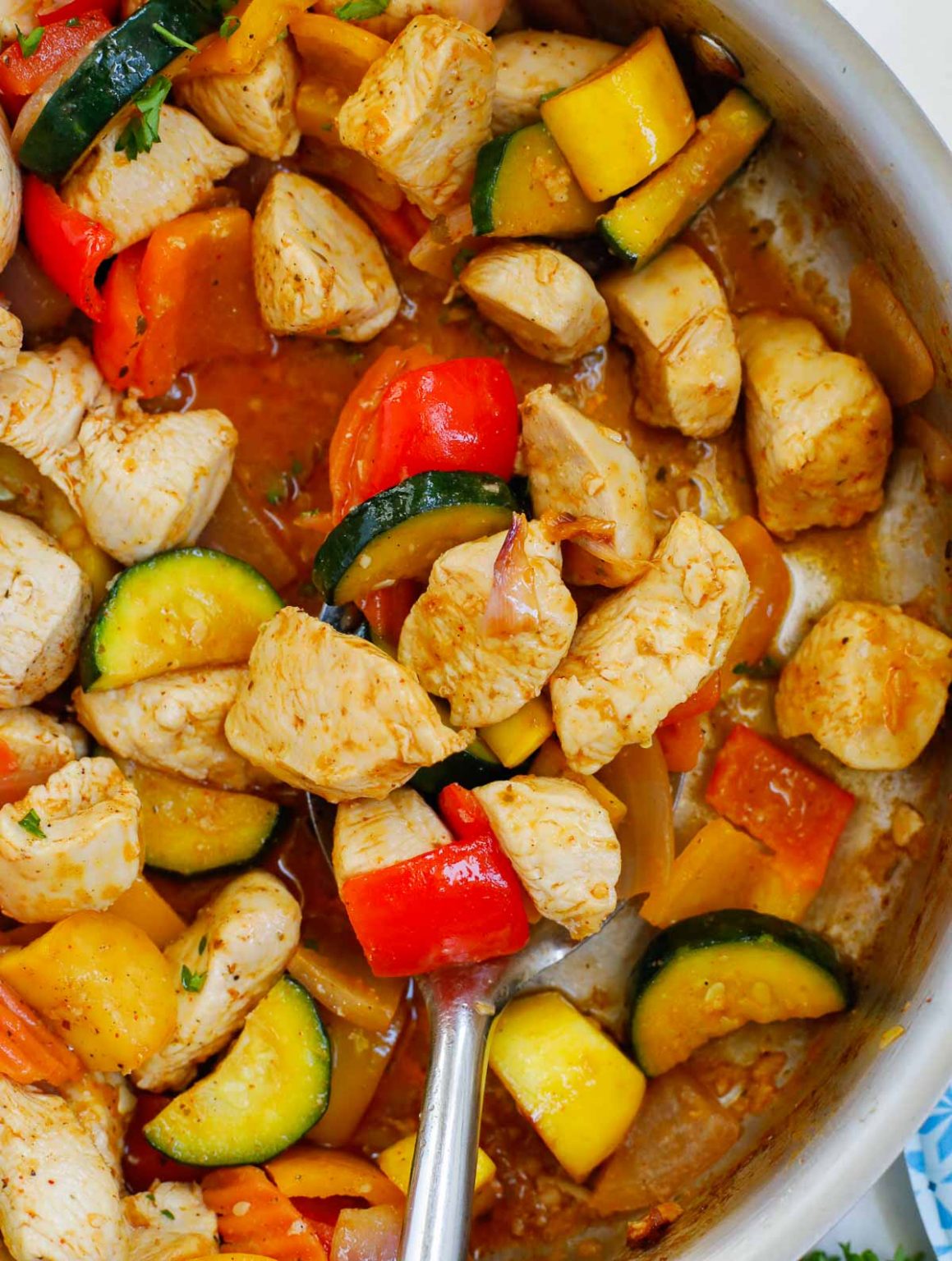 Chicken With Mixed Vegetables in Skillet – Cookin' with Mima