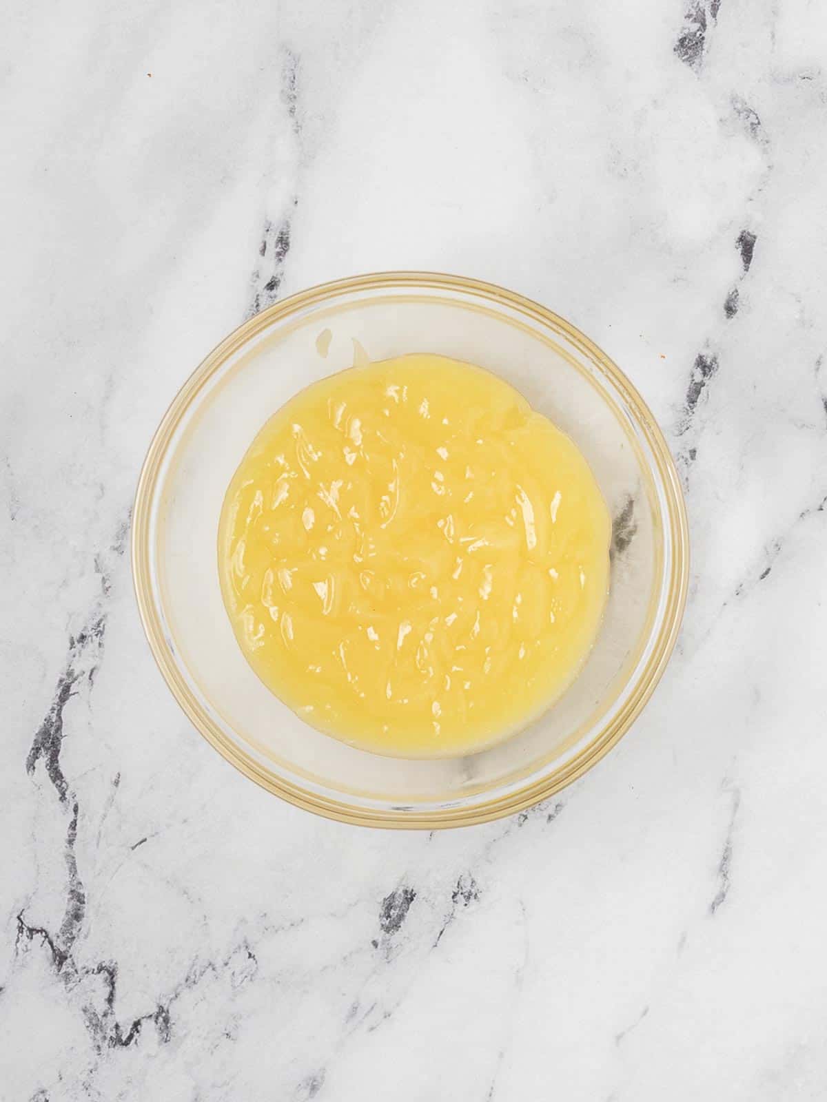 lemon curd in a bowl