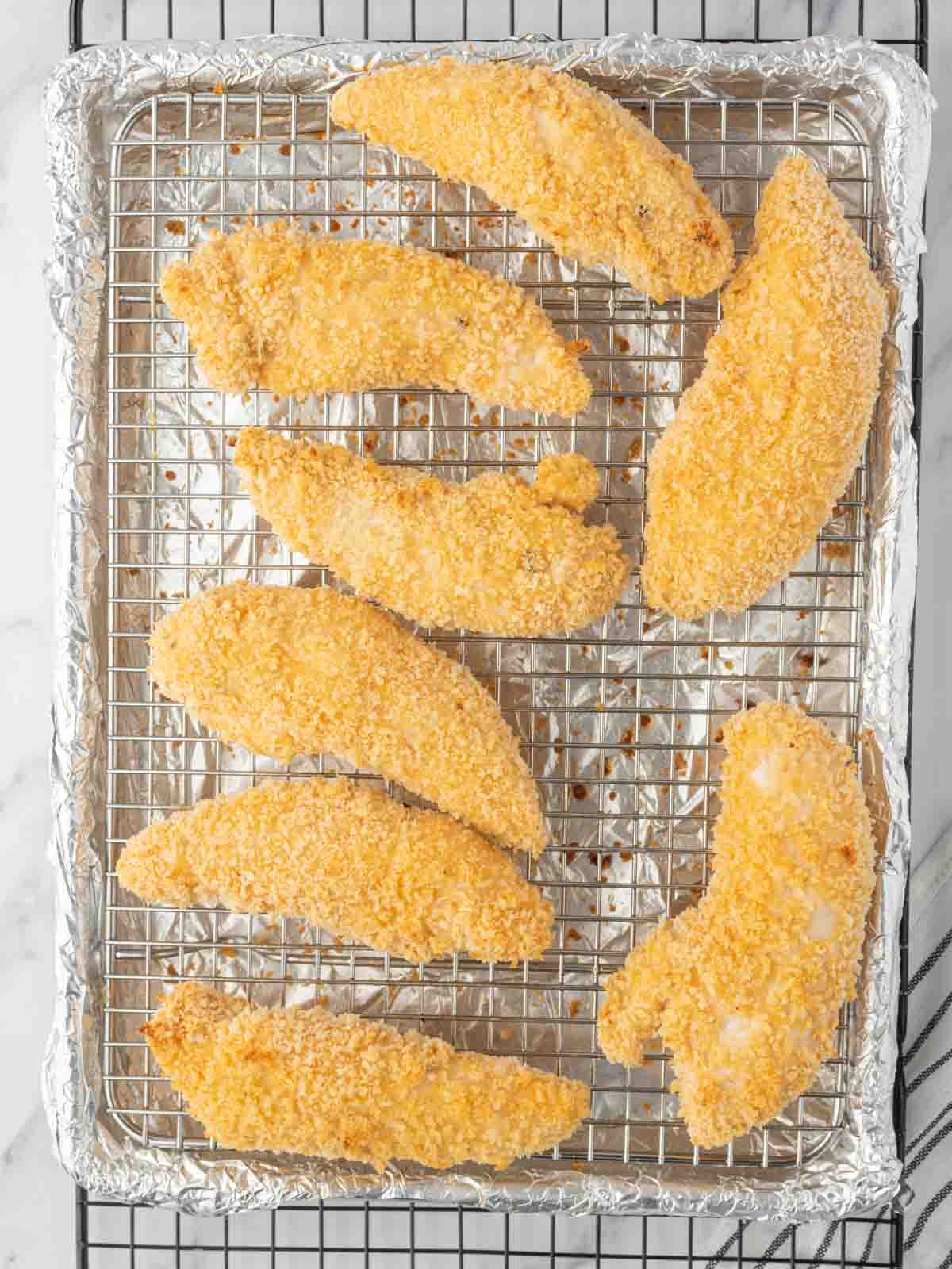 How to bake crispy chicken tenders.